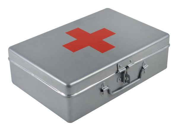 Silver First Aid Box