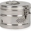 Medical Equipment Stainless Steel Sterilizing Drum  - small size 6"by 6"