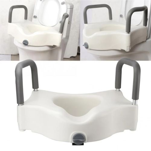 1 (5) TOILET SEAT RAISER WITH ARMREST