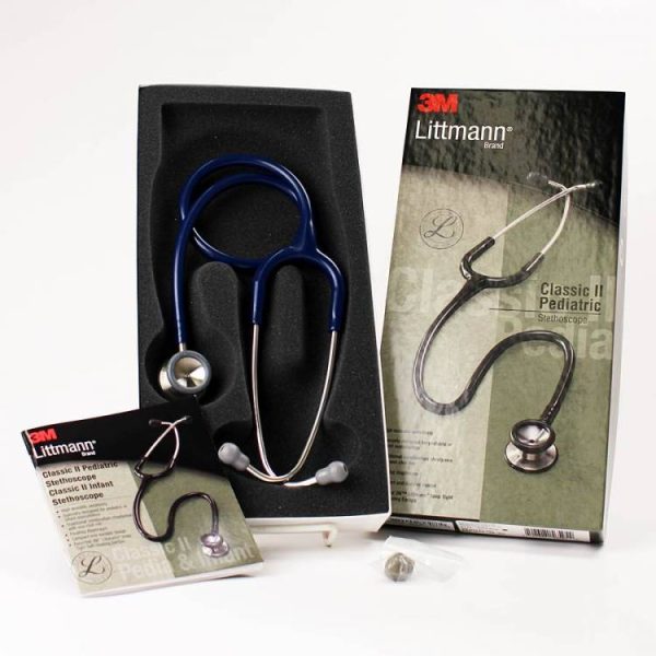 3m2123w Single Sided 3M Littmann Classic II Pediatric Stethoscope, Color: Blue, Tunable