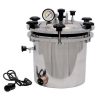 Version 1.0.0 24L Portable Stainless Steel High Pressure Steam Sterilizer Autoclave ...