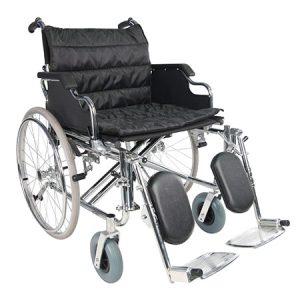 Extra wide wheelchair Foldable Wheelchair Extra Wide Seat Removable Leg Rest Heavy Duty 130kg Weight Capacity