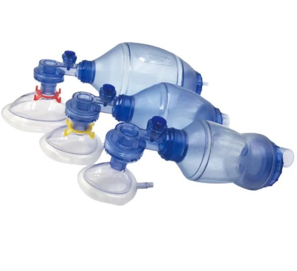 High-Quality-Silicone-PVC-Manual-Resuscitator-Ambu-Bag-First-Aid-Adult-Infant-Resuscitator-Bag Silicon Ambu Bag Suitable For: Adult And Children Patients. at Best ..