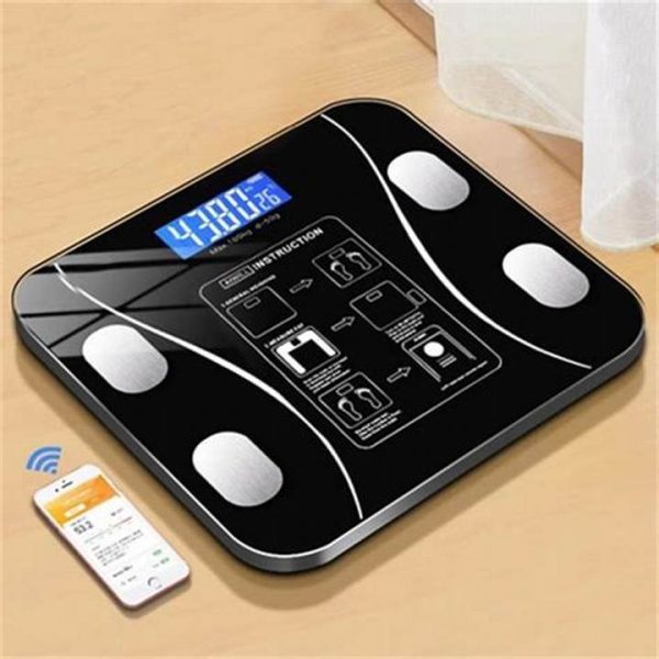 Bathroom Scale Body Fat Floor Scale Smart Wireless Digital Weight Body ..