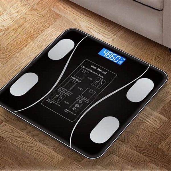 Bathroom Scale Body Fat Floor Scale Smart Wireless Digital Weight Body ..