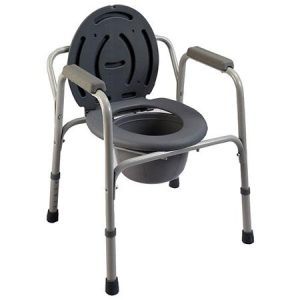 Commode Chair With Plastic Armrests