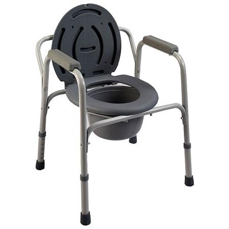Commode Chair With Plastic Armrests