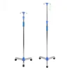 Hospital Medical Adjustable Mobile Infusion Stand IV Pole Drip Stand ...