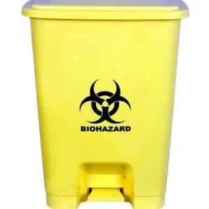 30 Liters Medical Yellow Plastic Foot Pedal Step-On Bin for Biohazard ...