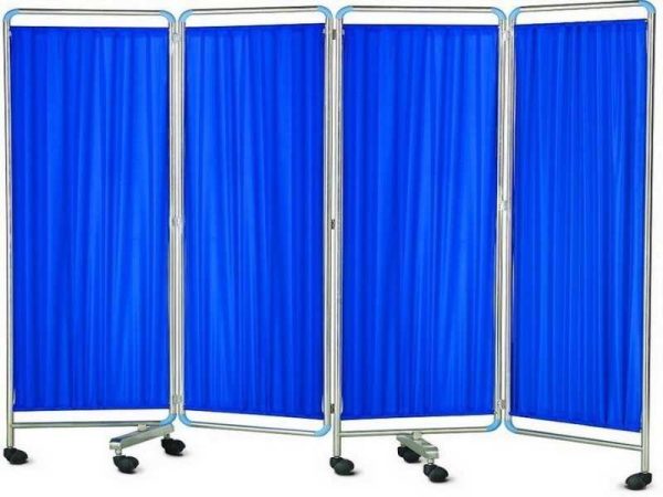1635217033Medical-Screen Bed Side Screen Stainless Steel 4-Fold in JOMEX MEDICAL SUPPLIES