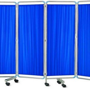 Bed Side Screen Stainless Steel 4-Fold in JOMEX MEDICAL SUPPLIES