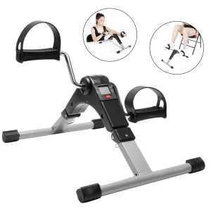 Adjustable Foot Band Pedal Exerciser Folding Portable Exercise Bike ..