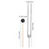 31KSQyB9keL._SS100_ Pitch Forks, Accurate Pitches Portable Durable Tuning Fork for Testing 128 HZ