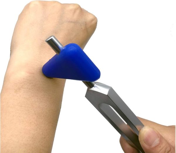 61T0cp5vnpL._AC_UF1000,1000_QL80_ Tuning Fork Set (4 PCs) - (128 Hz) Tuning Fork Triangular Silica Gel Wooden Hammer Silicone Striker Cleaning Cloth Chakra for DNA Repair Healing Tuning Energy Forks