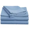 Blue and White Hospital Bed Sheets