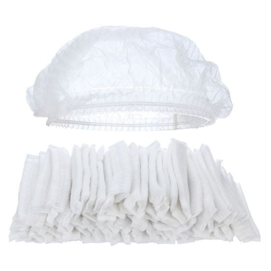 White Disposable Hair Net 100 Pack