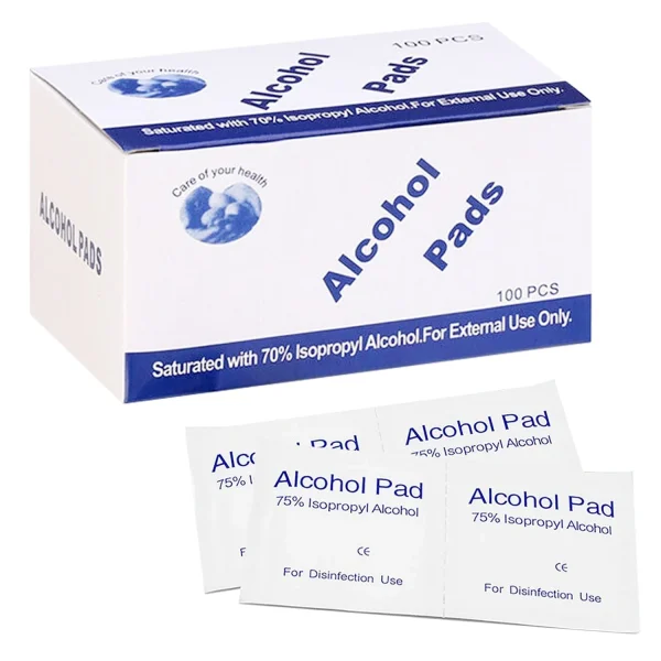Alcohol Pad with 70% Isopropyl alcohol