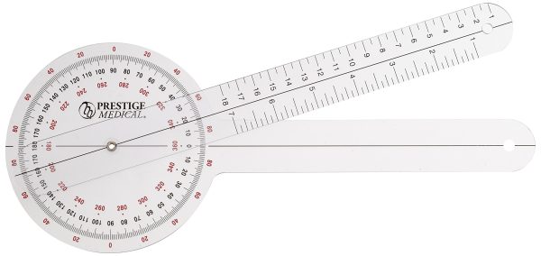 Version 1.0.0 Goniometers - 360 Degree Head 8-inch Arms Goniometer. Medium