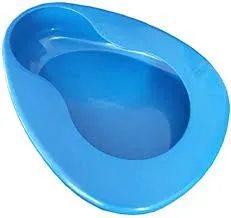 Blue Plastic Bedpan, For Patient. JOMEX MEDICAL SUPPLIES