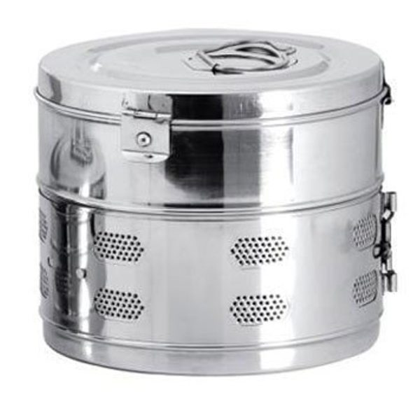 Stainless Steel Seamless Dressing Drum (12x9 Inches)