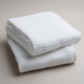 FESA001-1 Cotton Clinic Antibacterial 100% Cotton Cellular Blanket Double Bed ..