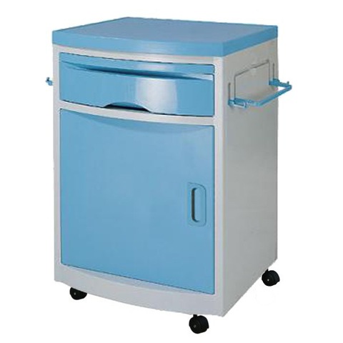 Hospital-furniture-ABS-Medical-Cabinet-with-castors (1) Hospital bed bedside cabinet with wheels