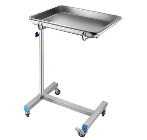 Medical-Stainless-Steel-Hospital-Surgery-Operating-Table-Trolley-with-Tray Medical Stainless Steel Hospital Surgery Operating Table Trolley with ...