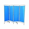 OIP (1) Bed Side Screen Stainless Steel 4-Fold in JOMEX MEDICAL SUPPLIES