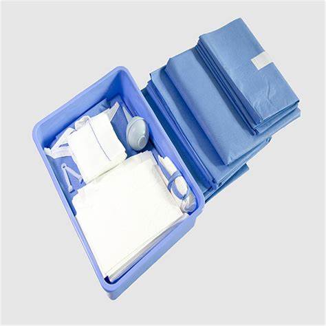 Blue Disposable Delivery Drape Kit