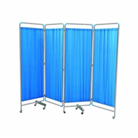 OIP (1) Bed Side Screen Stainless Steel 4-Fold in JOMEX MEDICAL SUPPLIES