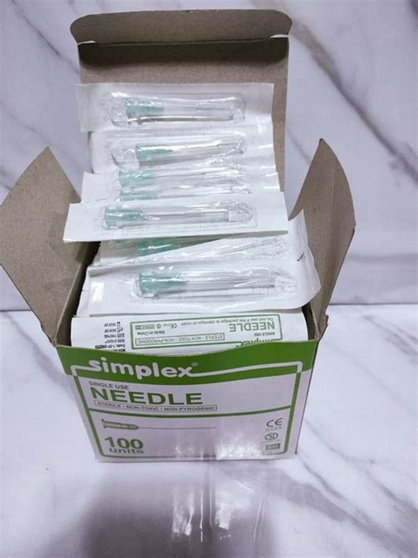 Simplex Needle 100pcs/box Disposable G18, G21, G23 at JOMEX MEDICALL SUPPLIES
