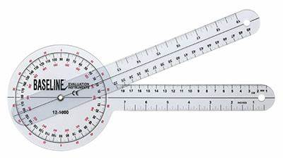 OIP (1) Goniometers - 360 Degree Head 8-inch Arms Goniometer. Medium