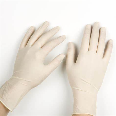 OIP (1) White Disposable Sterile Latex Surgical Gloves Medical