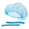 R (1) Buy 100 X Disposable Hair Nets Blue Hair Net Non-Woven Surgical Caps ..