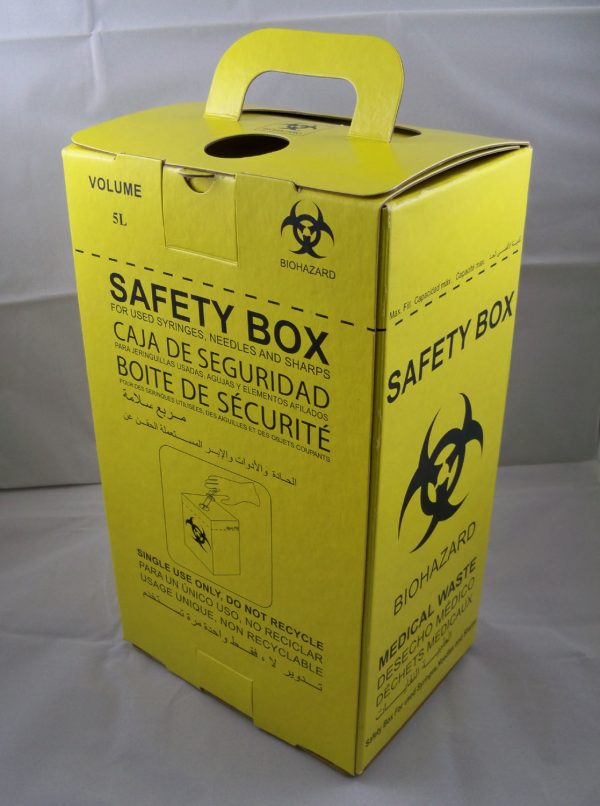 R (1) Sharp Container 5L Medical Safety Box