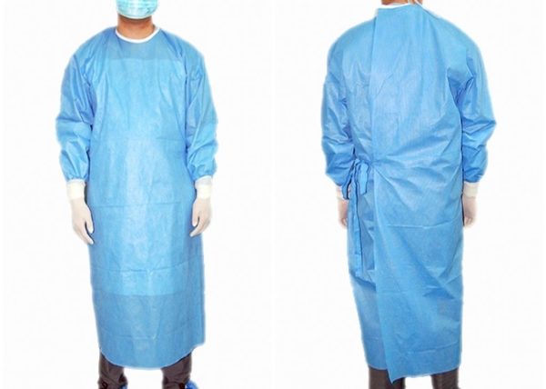 Disposable sterile surgical gown reinforced PE pack at JOMEX MEDICAL SUPPLIES