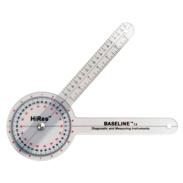 W50177HR_01_1200_1200_Baseline-HiRes-Goniometer-12 Goniometers - 360 Degree Head 8-inch Arms Goniometer. Medium