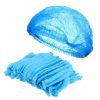 blue-cap-3 Buy 100 X Disposable Hair Nets Blue Hair Net Non-Woven Surgical Caps ..