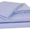 Blue and White Hospital Bed Sheets