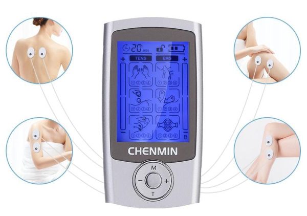 ee13981e-f05d-41c2-8249-4f87be20e0e3 Rechargeable Tens Machine Digital Therapy Full Massager Pain Relief Acupuncture