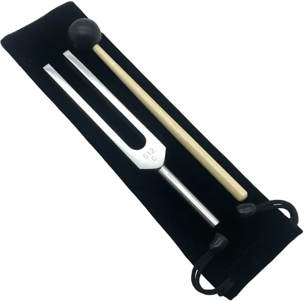 image_31f0cecb-3808-4bd3-a3d8-f9a069b6d153_1445x Tuning Fork, 512 Hz Tuning Fork With Silicone Hammer And Cleaning Cloth