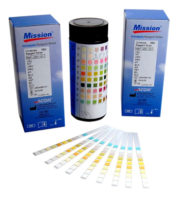 Mission-urine-test-strips-URS10_580x Urine Test Strips Mission 10 Parameter Urinalysis - Pack of 100 Strips .. at JOMEX MEDICAL SUPPLIES