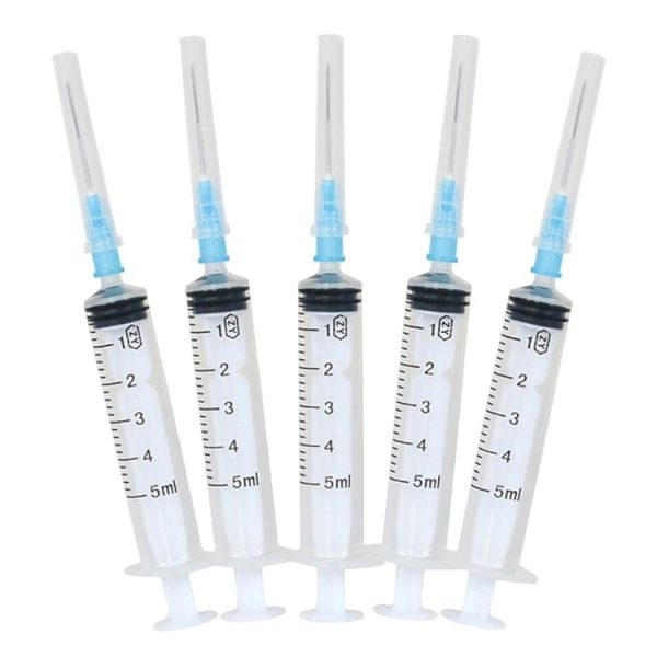 R (1) Disposable Syringes with Needle, Size: 5 ml, for Laboratory Use at JOMEX MEDICAL SUPPLIES