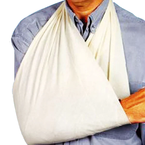 COMMON USES OF A TRIANGULAR BANDAGE - Various signs at JOMEX MEDICAL SUPPLIES