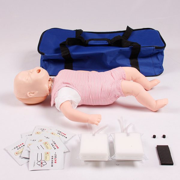 CPR Baby Manikin Nursing Training Infant Model CPR Manikin Infant Simulator Baby Trachea 1 Professional infant CPR training manikin for life-saving practice of chest compressions and rescue breathing. Realistic design, durable construction — ideal for medical training and first-aid classes.