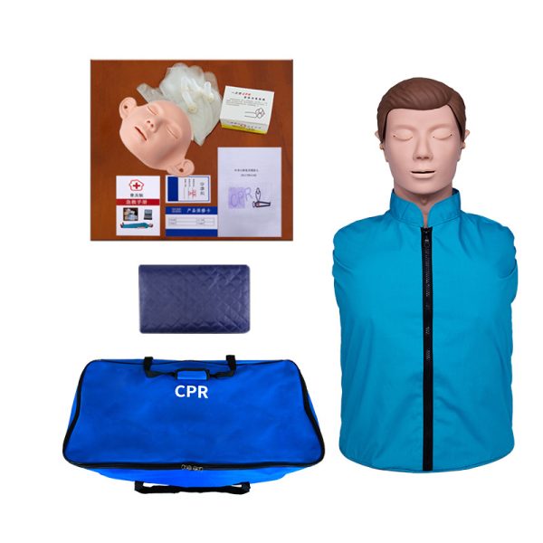 Adult CPR Half Body Training Kit Life Size Manikin Educational