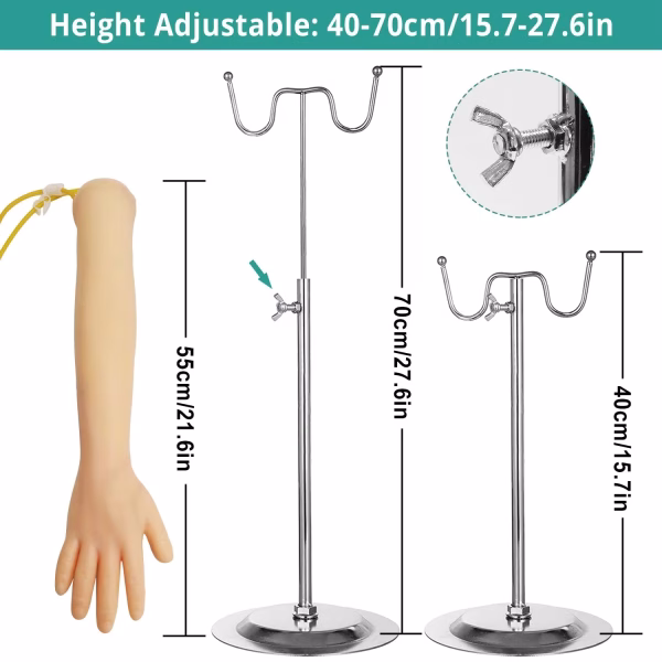 Venipuncture Model Training Kit Medical Science Injection Training Model for Hospitals and Schools manikin
